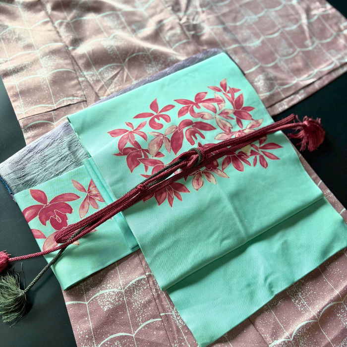 Pre-owned Japanese Silk Nagoya Obi
