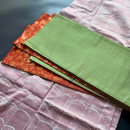 Pre-owned Japanese Reversible Hanhaba Obi