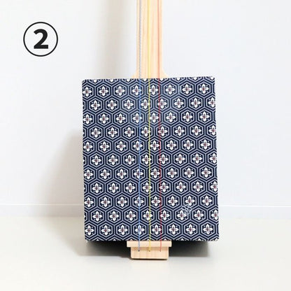 Cardboard Shamisen Box with Japanese pattern