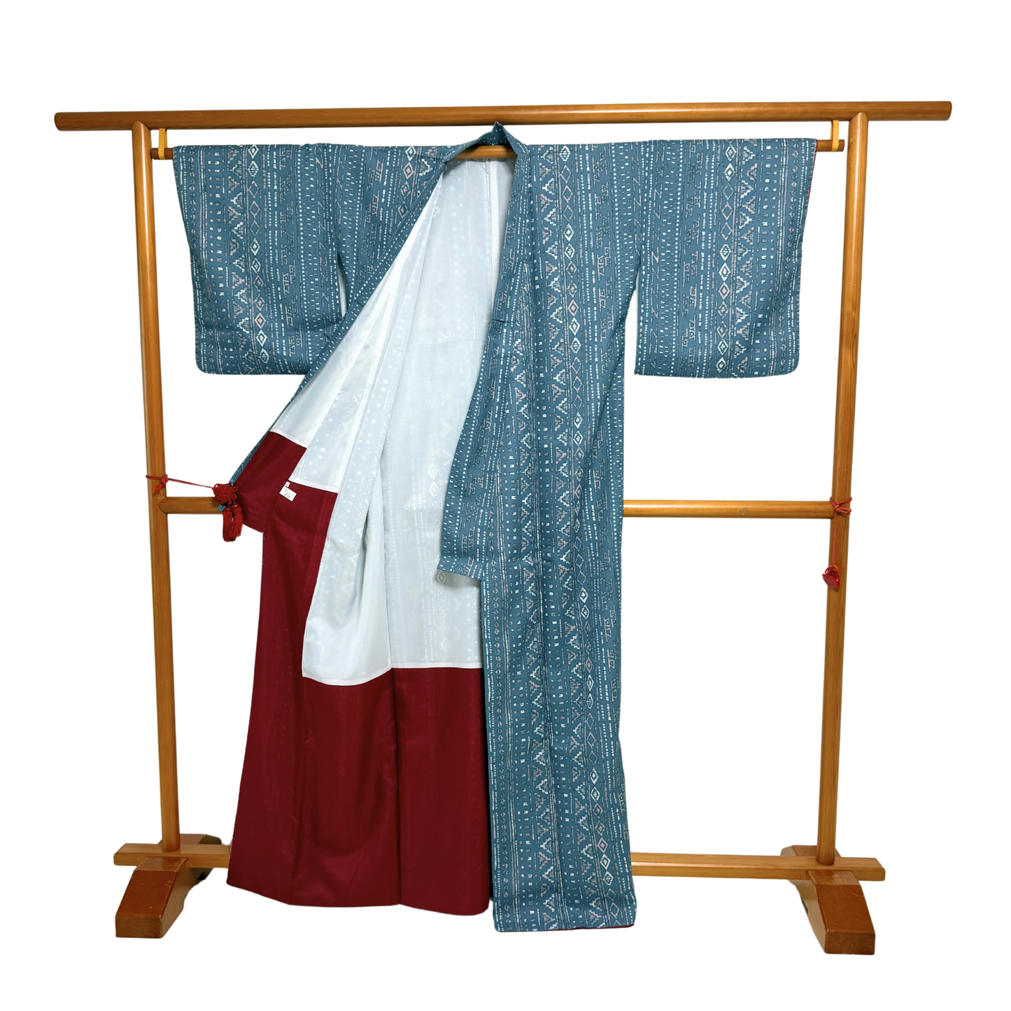 Pre-Owned Kimono inspired by Traditional Japanese Indigo Dyeing