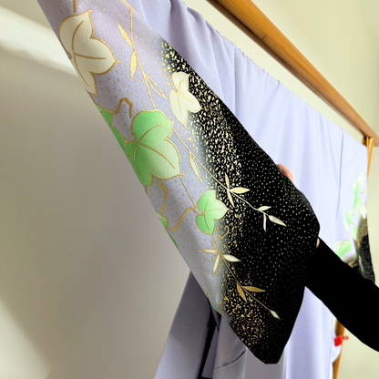 Pre-Owned Kimono decorated with Yuzen patterns
