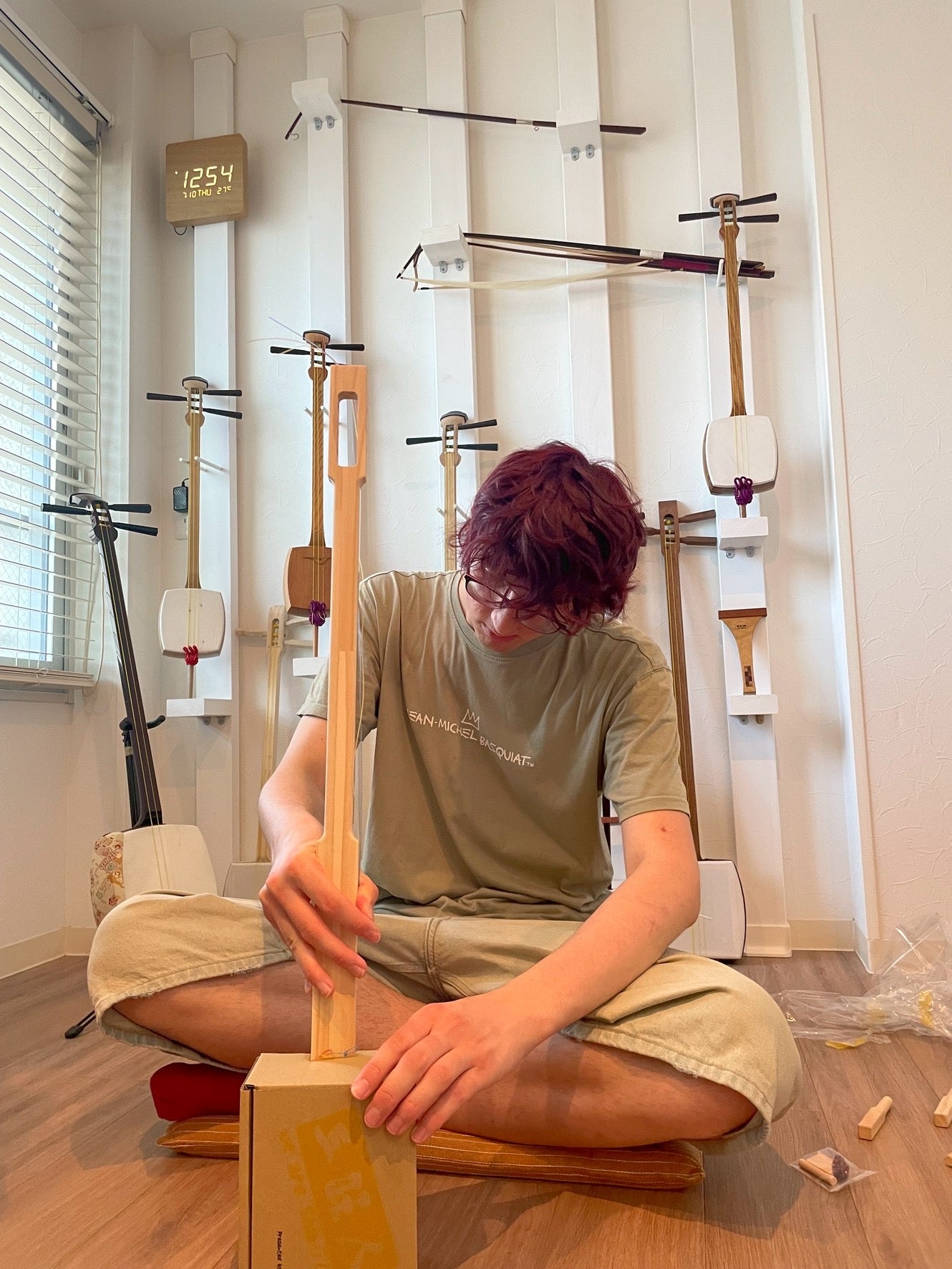 Shamisen Workshop in our shop in Tokyo