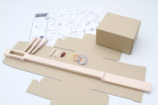 Cardboard Shamisen Box Assembly Kit
