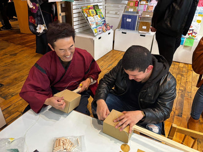 Shamisen Workshop in our shop in Tokyo