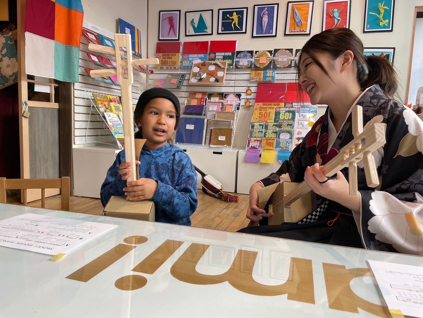 Shamisen Workshop in our shop in Tokyo