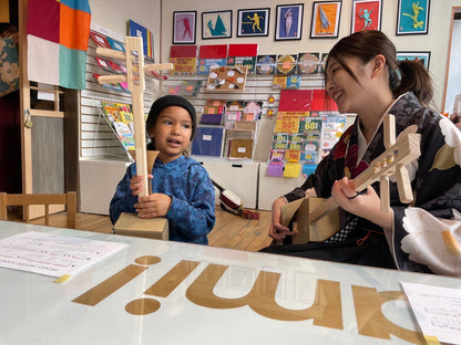 Shamisen Workshop in our shop in Tokyo